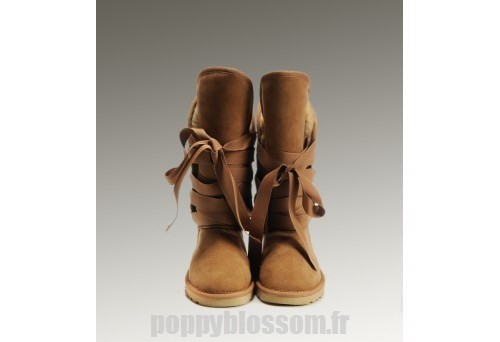 Délicates Ugg-266 bottes hautes Roxy Chataigne